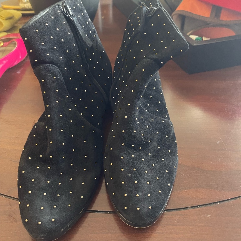 Black Studded Ankle Boots
